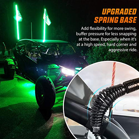 Lighted up CB Radio Antenna Whip Light for Jeep, Truck or 4X4