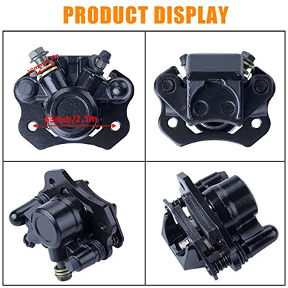 MWMNUN Chinese Rear Brake Caliper for ATV Coolster Taotao Kazuma Roketa Sunl Baja Kinroad 50cc 70cc 90cc 110cc 125cc 150cc 200cc Four Wheeler Trailmaster XRX 150 250 GT Tomberlin Crossfire