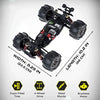 LAEGENDARY Fast RC Cars for Adults and Kids - 4x4, Off-Road Remote Control Car - Battery-Powered, Hobby Grade, Waterproof Monster RC Truck - Toys and Gifts for Boys, Girls and Teens Black - Yellow