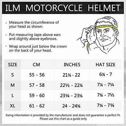 ILM Adult Dirt Bike Helmets Motocross ATV Dirtbike BMX MX Offroad Full Face Motorcycle Helmet, DOT Approved Model 128S (Matte Black, Adult-L)