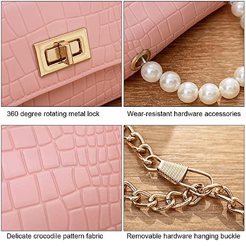 Little Girls Crossbody Purses Toddler Handbag Mini Casual Messenger Shoulder Bag for Kids (Pink)