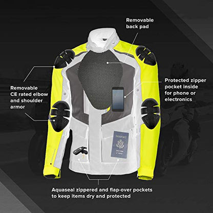 Fly Racing Flux Air Mesh Jacket (Black, Large)