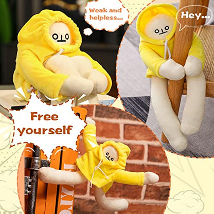 SENCU Plush Banana Man Toys,16 Inch Weird Banana Stuffed Animals Doll with Magnet,Funny Changeable Plush Pillow Decompression Toy Gifts for Boys Girls Birthday Party Christmas…
