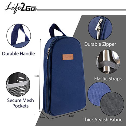 Camp Cooking Utensil Set & Outdoor Kitchen Gear-10 Piece Cookware Kit, Portable Compact Carry Case -for Camping, Hiking, RV, Travel, BBQ, Grilling-Stainless Steel Accessories- Fork, Spoon, Knife, etc