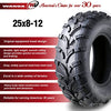 Set of 2 New WANDA ATV/UTV Tires 25x8-12 /6PR P373 - 10243 …