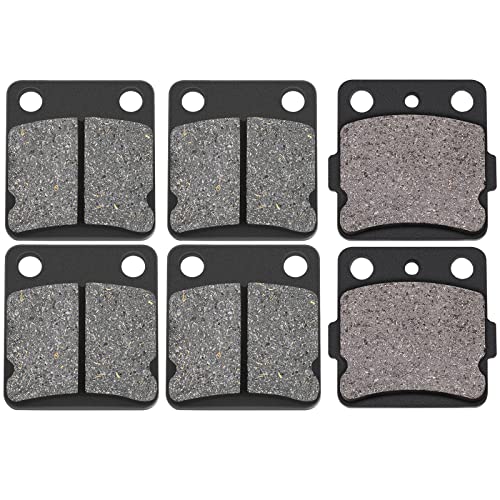 AHL Semi-metallic Brake Pads Set for Yamaha YFM350 Warrior 1989-2004 YFM350 Wolverine 1995-2005 BANSHEE 350 YFZ350 YFZ 350 1988-2009 YFS200 Blaster 2003-2006