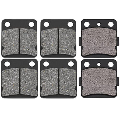 AHL Semi-metallic Brake Pads Set for Yamaha YFM350 Warrior 1989-2004 YFM350 Wolverine 1995-2005 BANSHEE 350 YFZ350 YFZ 350 1988-2009 YFS200 Blaster 2003-2006