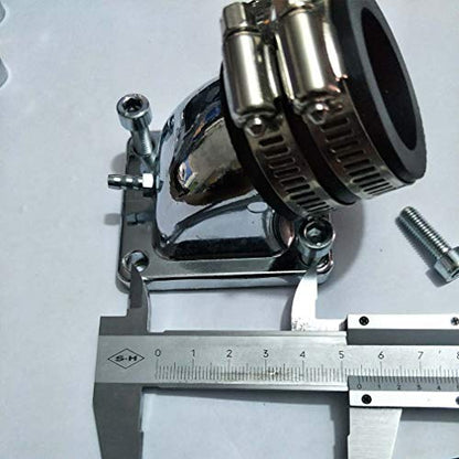 GOOFIT 32mm Intake Manifold Pipe Adapter Gasket Set Replacement for 2 Stroke DIO 50 ZX SE50 SK50 SA50 Elite Scooter