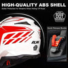 ILM Adult ATV Motocross Off-Road Street Dirt Bike Full Face Motorcycle Helmet DOT Approved Dual Sports Suits Men Women Model 911(XL, Red White)