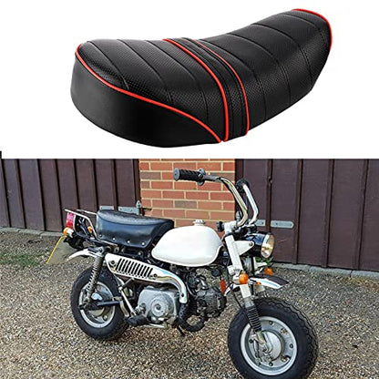 Motorcycle Saddle, Motorcycle Retro Leather Seat Saddle Cushion Fit for Honda Z50 Z50J Z50R G50F Golf50 Monkey