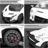 GUOKAI Remote Control RC Cars Racing Car 1:18 Licensed Toy RC Car Compatible with Lamborghini Veneno Model Vehicle for Boys 6,7,8 Years Old, White