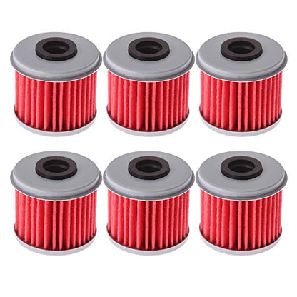 Oil Filter For 2002-2018 HONDA CRF450R CRF450 CRF 450R 450 replaces part# 15412-MEB-671(pack of 6)