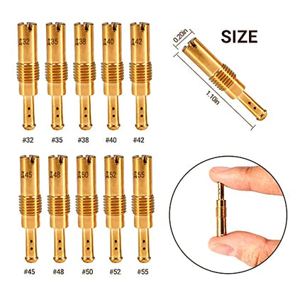 30pcs Main Jets &10Pcs Slow Jets Pilot Cleaner Tool Kit Fits for PWK CVK PE Keihin OKO Carb KOSO Polini KO SCL-2018090002-ZH-T-01 SCL-2018090002-ZH-T-02 SCL-2018090001-ZH-T-01 SCL-2018090003-ZH-T-01
