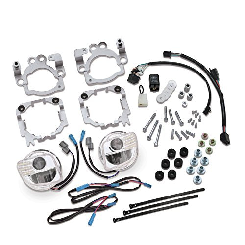 Show Chrome 52-915A Motorcycle Triduum LED Fog Light Kit With Turn Signals for Honda Goldwing GL1800 2001-10