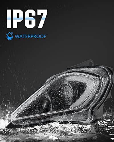 A & UTV PRO LED Headlights Assembly Kit for 2006-2022 Yamaha YFZ 450 YFZ450R YFZ450X Wolverine 450 350, Raptor 250 350 Raptor 700 Accessories,LED Head Lamp High-Low Beam Turn Signal DRL Lights