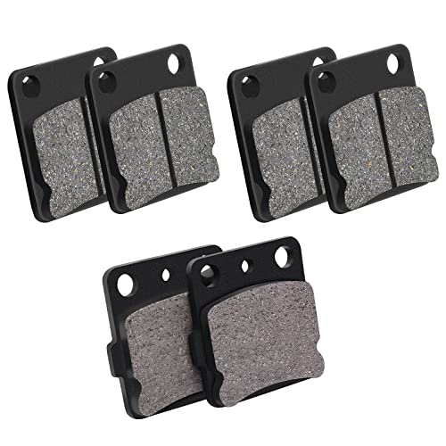 AHL Semi-metallic Brake Pads Set for Yamaha YFM350 Warrior 1989-2004 YFM350 Wolverine 1995-2005 BANSHEE 350 YFZ350 YFZ 350 1988-2009 YFS200 Blaster 2003-2006