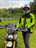 HWK Adventure/Touring Motorcycle Jacket For Men Textile Motorbike CE Armored Waterproof Jackets ADV 4-Season (Black, Large)