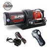 ZESUPER 3000 lb 12V DC Electric Winch for Towing ATV/UTV Off Road with Wireless Remote New Synthetic Rope Mounting Bracket