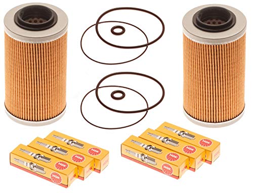 Sea Doo 4-Tec Maintenance Kit Oil Filter W/O-Ring & NGK Spark Plugs 2 Pack