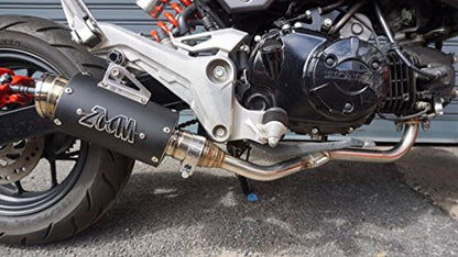 ZoOM Exhaust Honda MSX 125 GROM 125SF 2013-2019 Full System Low Mount Black 2SLZ