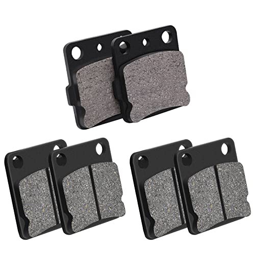 AHL Semi-metallic Brake Pads Set for Yamaha YFM350 Warrior 1989-2004 YFM350 Wolverine 1995-2005 BANSHEE 350 YFZ350 YFZ 350 1988-2009 YFS200 Blaster 2003-2006