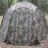 HUNT MONSTER Hunting Blind 2-4 Person,300 Degree See Through Pop up Ground Blinds for Deer Turkey Duck Hunting, Bow Hunting Accessories, Double Side Zipper Window