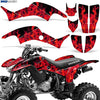 Wholesale Decals ATV Graphics kit Sticker Decal Compatible with Honda TRX 400EX 1999-2007 - Flames Red