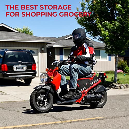 kemimoto Ruckus Bag Under Seat Storage Bag Cling to The Side Frame 2010-2023 Ruckus Saddle bag Luggage Scooter Ruckus Accessories Comes with Shoulder Straps Ruckus Cargo Storage Bin Container