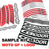MC MOTOPARTS 17 inch Wheel Rim Stickers Stripe Decals AA02 Compatible with YZF R1 2019-2020 19 20 (RED)