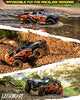 LAEGENDARY RC Crawler - 4x4 Offroad Crawler Remote Control Truck for Adults - RC Car, RC Rock Crawler, Fast Speed, Electric, Hobby Grade Car - 1:10 Scale, Brushed, Red - Orange