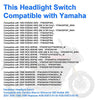 WATERWICH Handlebar Headlight Switch Compatible with Yamaha Warrior Wolverine 350 Kodiak 400 2001 2000 1999 1998 Replaces 4GB-83973-01-00 4GB-83973-00-00