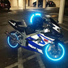customTAYLOR33 (All Vehicles Blue High Intensity Grade Reflective Copyrighted Safety Rim Tapes (Must Select Your Rim Size), 17" (Rim Size for Most SportsBikes)
