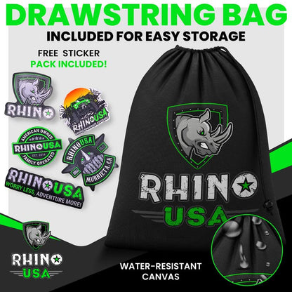 RHINO USA Ratchet Straps Tie Down Kit, 5,208 Break Strength - Includes (4) Heavy Duty Rachet Tiedowns with Padded Handles & Coated Chromoly S Hooks + (4) Soft Loop Tie-Downs