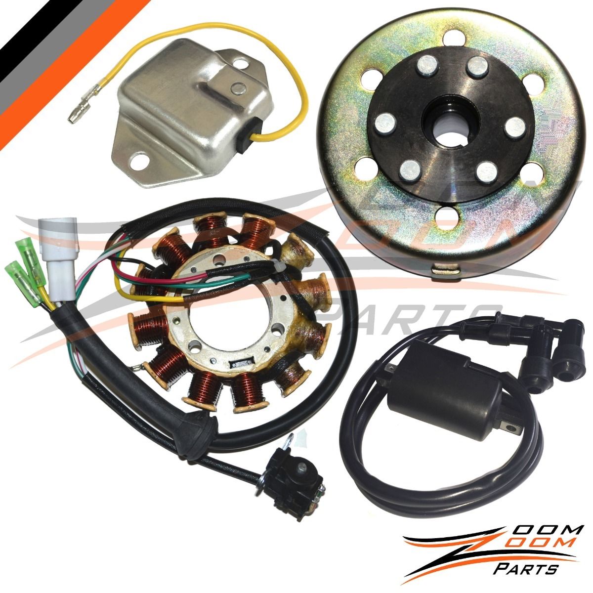 STATOR REGULATOR IGNITION COIL FLYWHEEL Fits YAMAHA BANSHEE 350 YFZ350 1995-2006 FREE FEDEX 2 DAY SHIPPING