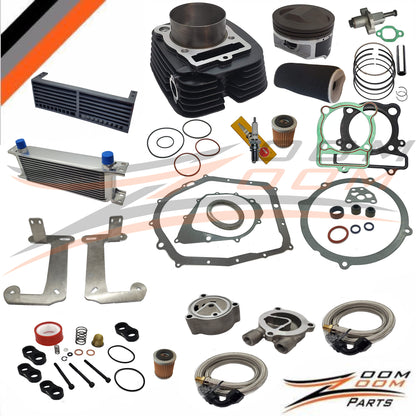 1987 - 2004 YAMAHA WARRIOR 350 YFM 350 BIG BORE KIT 366CC & OIL COOLER KIT COMPLETE REBUILD SET