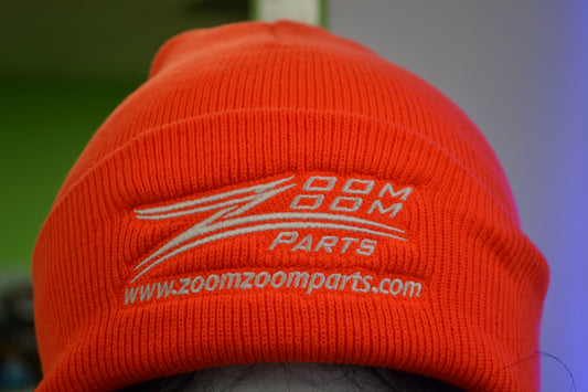 Zoom Zoom Orange Beanie