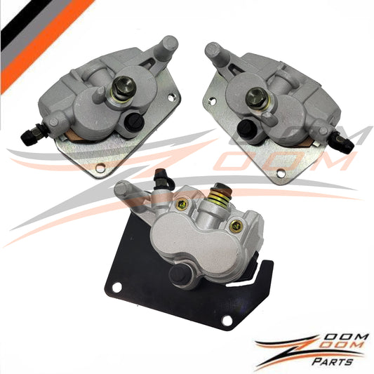 DUAL PISTON FRONT & REAR BRAKE CALIPER SET UPGRADE FOR 1999-2004 Honda Trx400ex FREE FEDEX 2 DAY SHIPPING