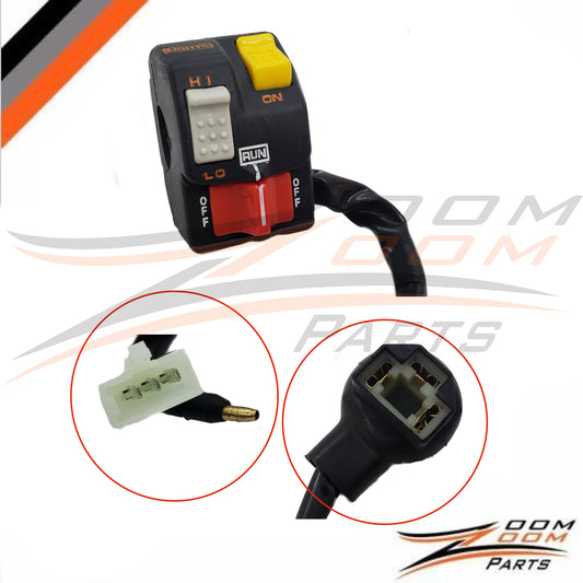Switch Assembly For 1985 - 1989 Honda TRX250R TRX 250 R Start/Stop/Hi/Low L/H