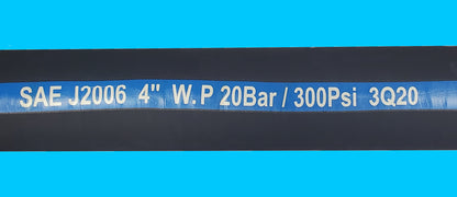 4" Inch ID x 24" 2ft Foot Marine Wet Exhaust Hose Wire Reinforced SAE J2006 300 PSI