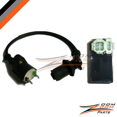 2004 2005 - 2008 2009 Honda CRF 50 CRF50 CDI Box & Ignition Coil Spark Plug Wire