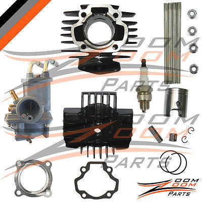 Yamaha PW 50 PW50 Carburetor Cylinder Piston Ring Gasket Top End Kit 1981-2009