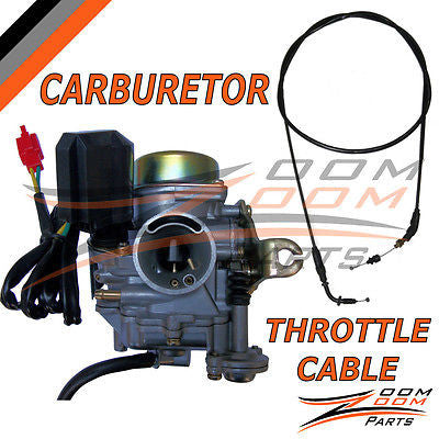 20mm Carburetor Throttle Cable GY6 50 50cc Scooter Moped Carb Wildfire Geely