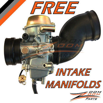 1998 - 2001 Yamaha Grizzly YFM 600 Carburetor + 2 FREE Intake Manifold Boot Carb