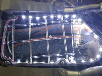 Lighted Clear Air Box Lid Cover With Black Air Filter Fits 1987-2004 Yamaha Warrior 350 YFM 350 MADE IN U.S.A FREE FEDEX 2 DAY SHIPPING