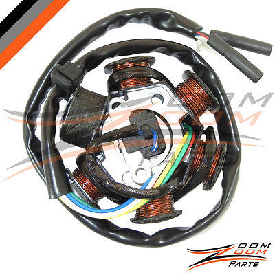 6 Pole Magneto Stator Charging Coil Alternator GY6 150 Go Kart Dune Buggy 150cc