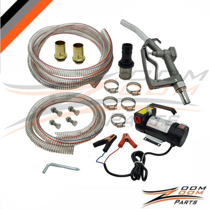 12V Portable DC Electric Fuel Transfer Pump Diesel Kerosene Oil Commercial Extractor Auto Pump