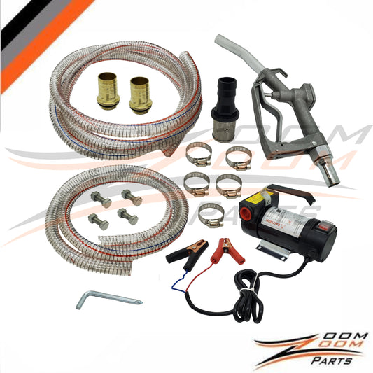 12V Portable DC Electric Fuel Transfer Pump Diesel Kerosene Oil Commercial Extractor Auto Pump