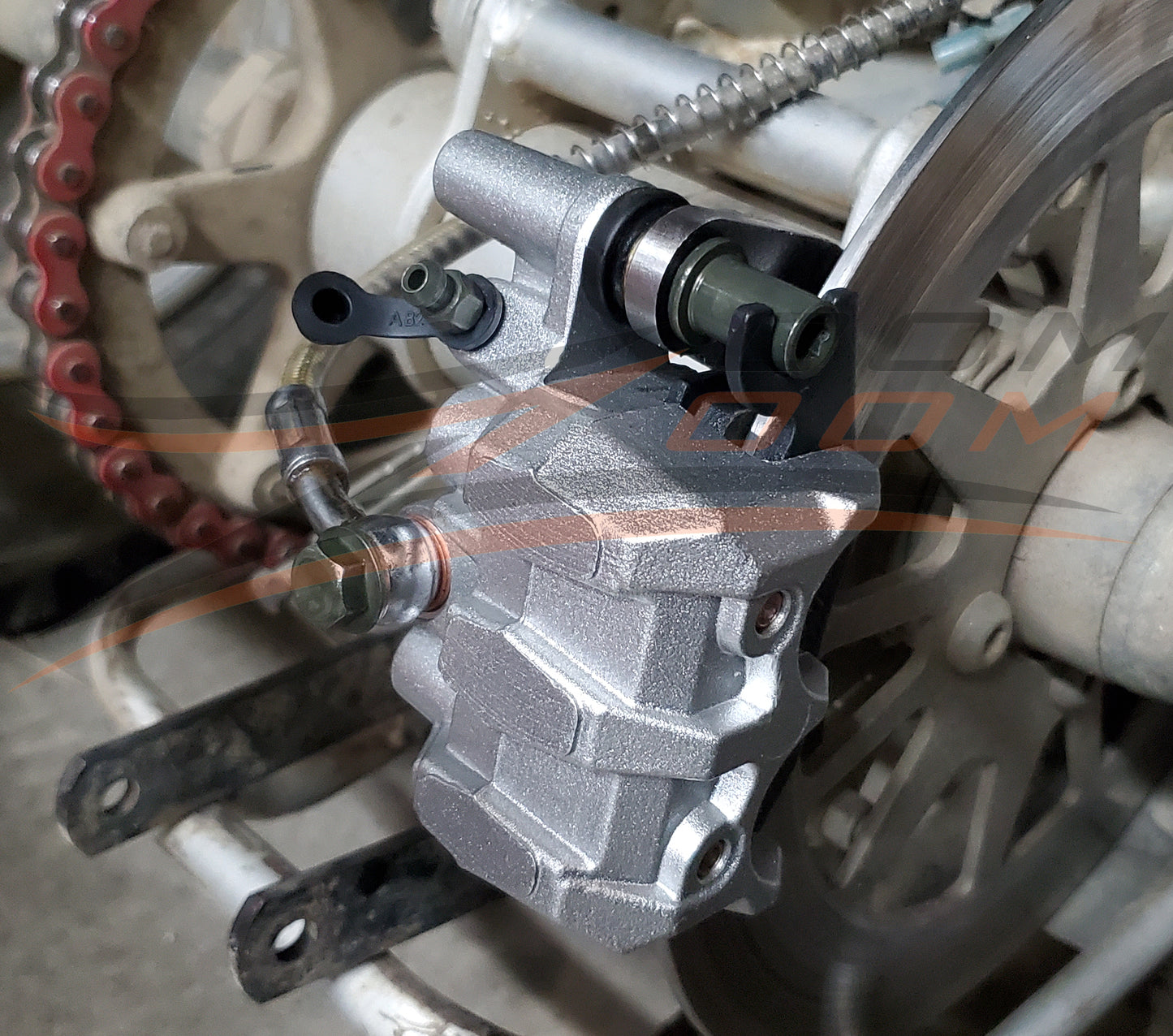 Dual piston rear brake caliper upgrade for 1987-2004 Yamaha Warrior 350 yfm 350 FREE FEDEX 2 DAY SHIPPING