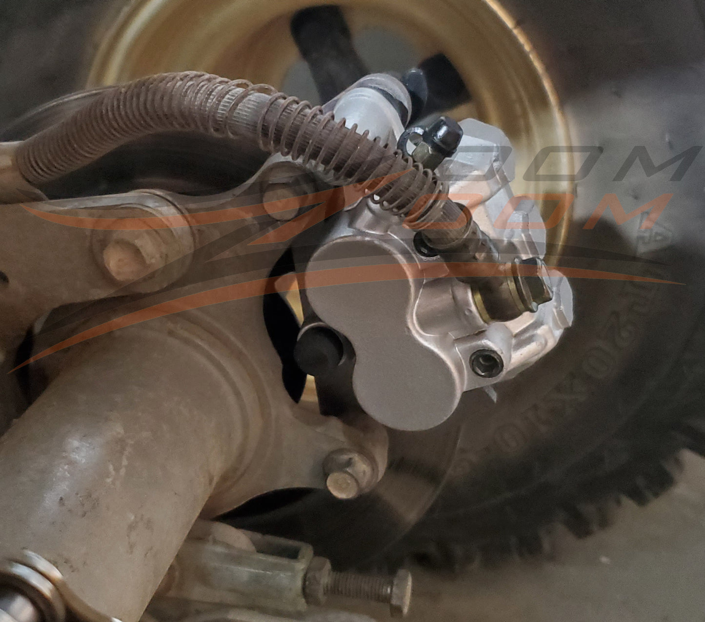 Dual piston rear brake caliper upgrade for 1987-2004 Yamaha Warrior 350 yfm 350 FREE FEDEX 2 DAY SHIPPING
