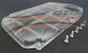 Clear Air Box Lid Cover With Blue Air Filter Fits 1987-2004 Yamaha Warrior 350 YFM 350 MADE IN U.S.A FREE FEDEX 2 DAY SHIPPING